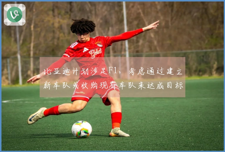 比亚迪计划涉足F1，考虑通过建立新车队或收购现有车队来达成目标